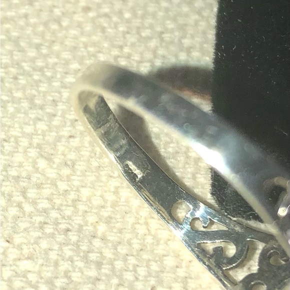 Sterling Silver .925 NWT Dainty Filigree Ring Wms Sz 10 - Picture 12 of 14